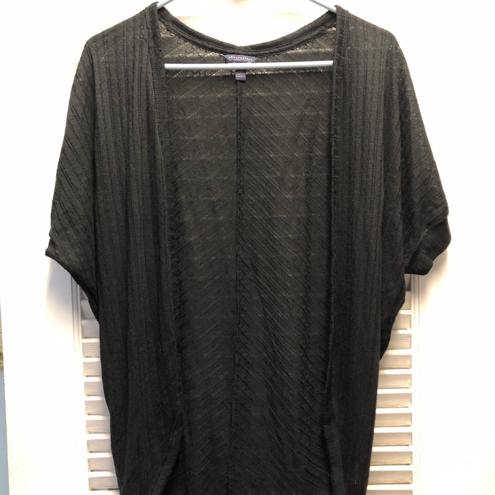 Black kimono cardigan